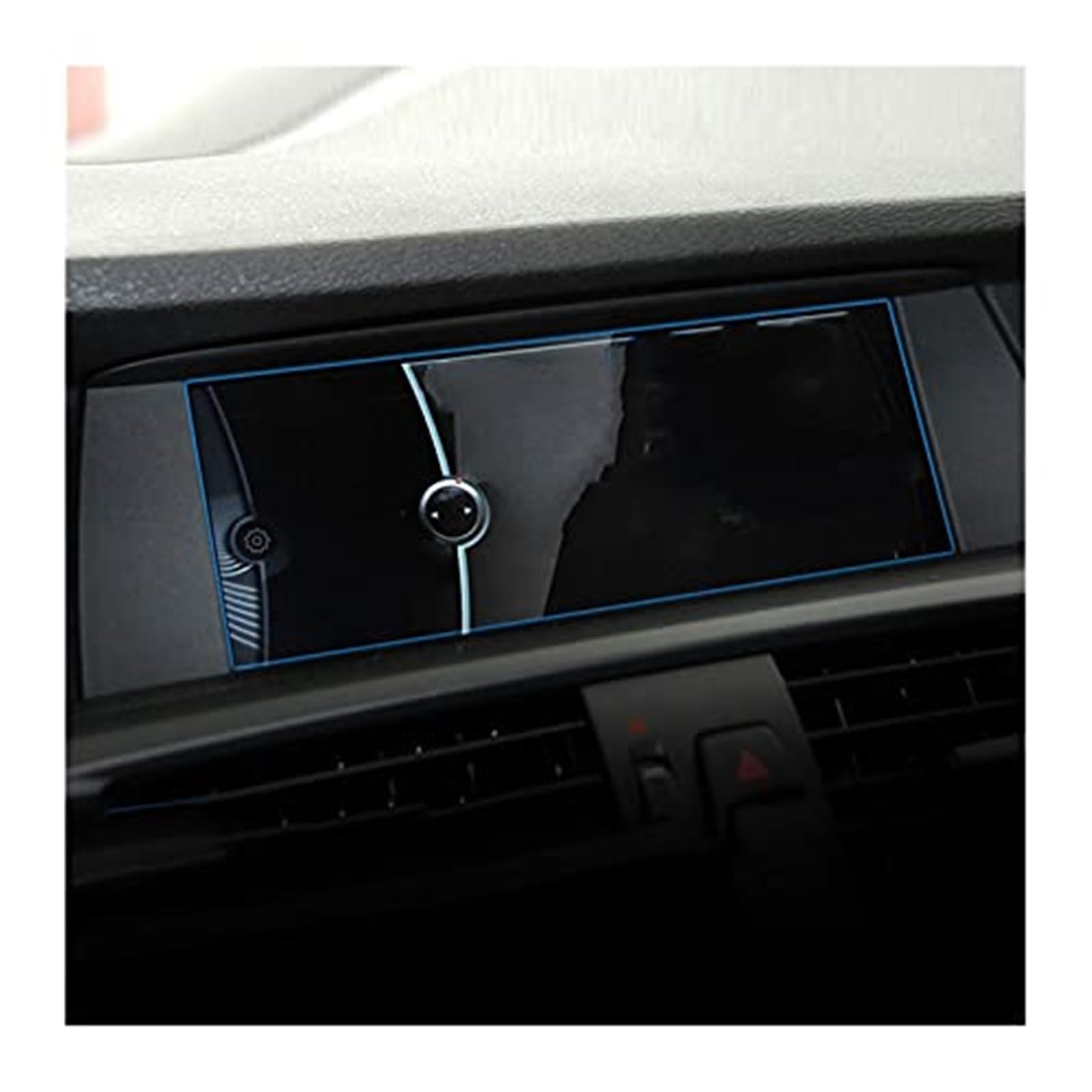 ZAPYVET Instrumenten-Displayschutzfolie for F10 F07 F11 F18 5 Serie 2010 2011 2012 2013 2014 2015 2016, Auto-Navigationsschutzfolie aus gehärtetem Glas Navigations-Displayschutz(BLACK 8.8inch 210X80mm von ZAPYVET