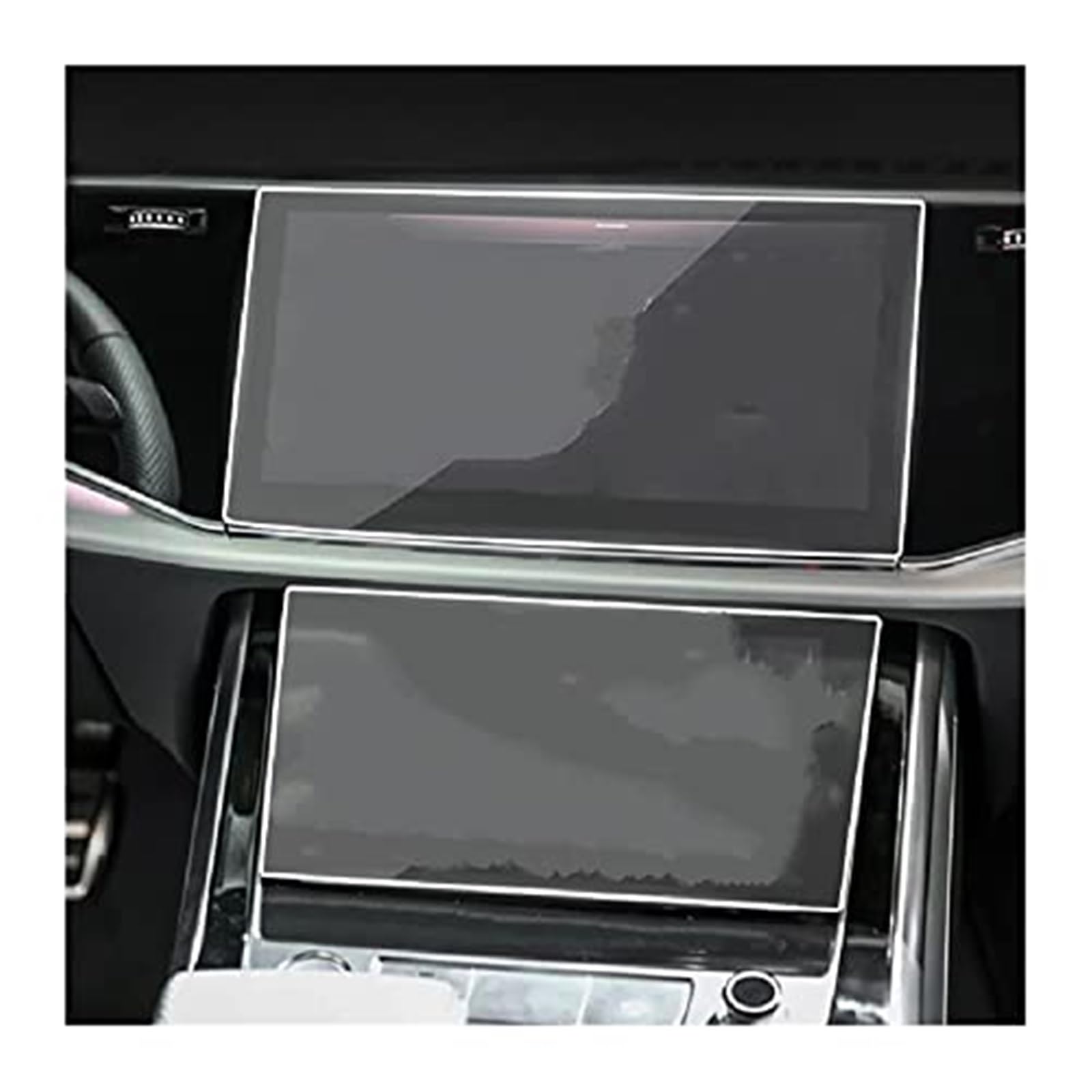 ZAPYVET Instrumenten-Displayschutzfolie for Q7 Q8 2020 2021, Auto-GPS-Navigationsmembran, LCD-Bildschirm, gehärtetes Glas, Schutzfolie, gehärtetes Glas Navigations-Displayschutz von ZAPYVET