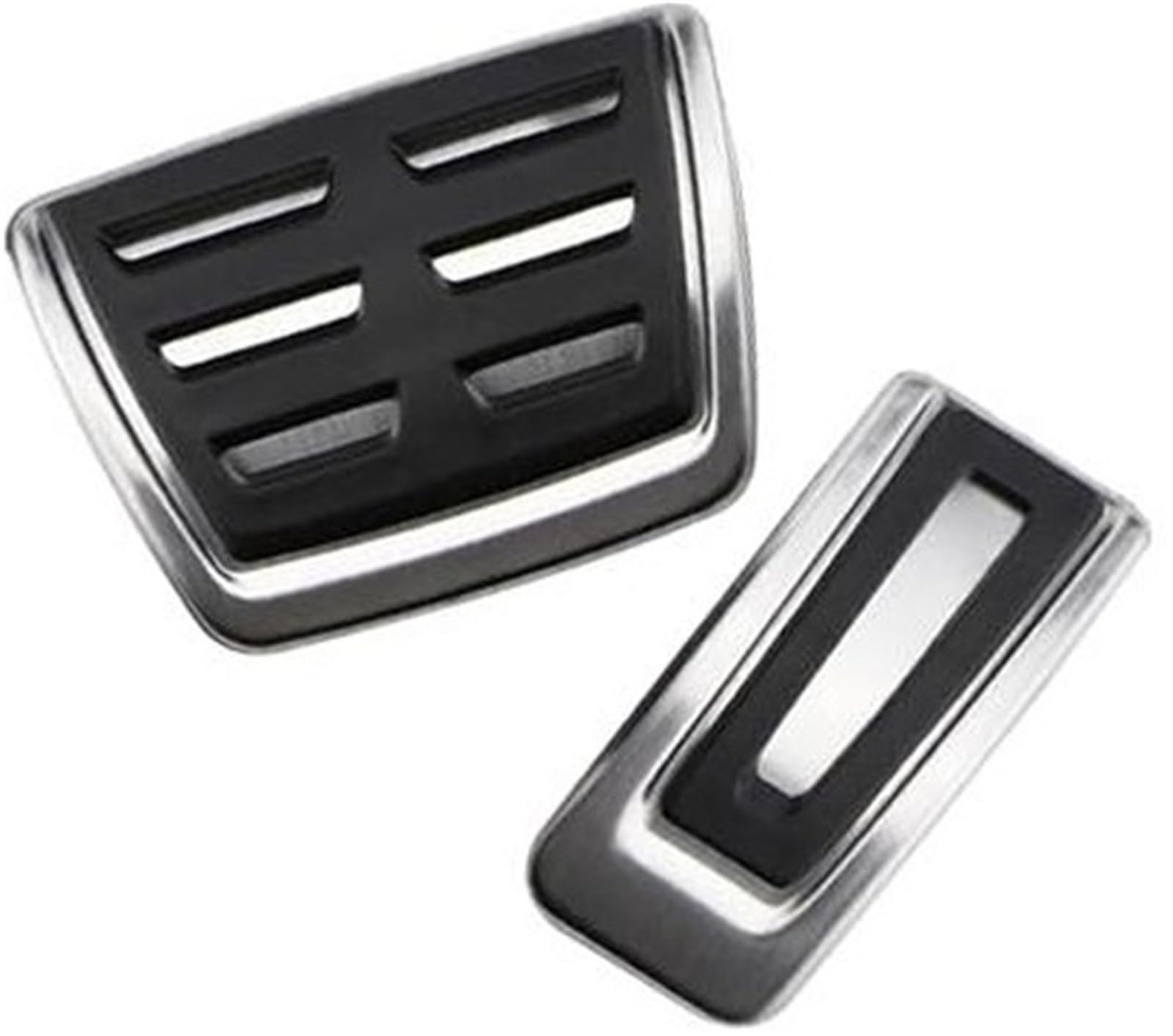 ZAPYVET LHD-Auto-Pedalabdeckung, for VW, for Seat, Arona 2017–2022, Edelstahl, Auto-Pedale, Bremspedal-Schutzpolster-Abdeckung Auto-Pedalabdeckung(Black at Without Rest) von ZAPYVET