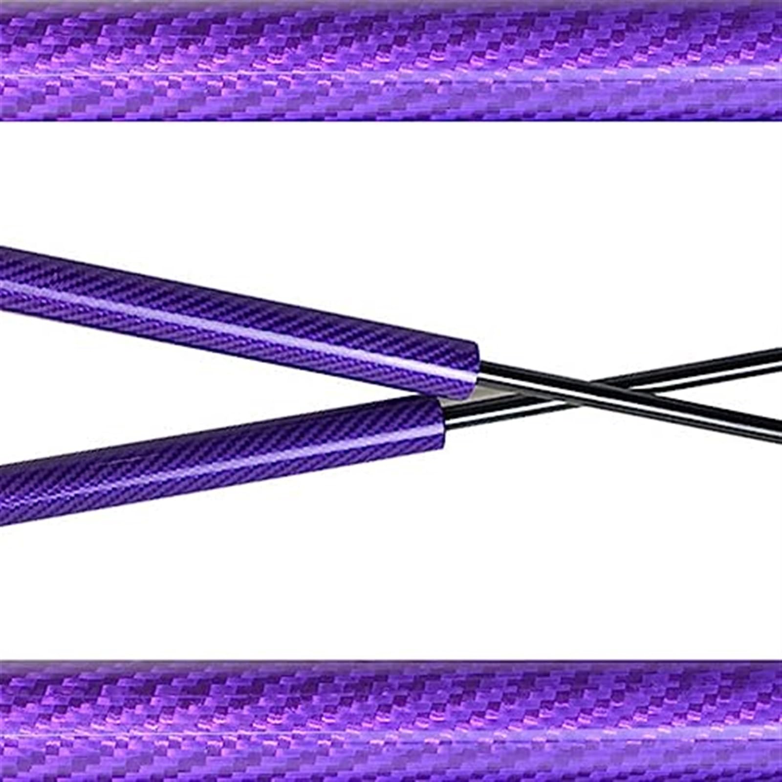 ZAPYVET Modify Lift Support, for Mitsubishi, Lancer Evolution 7 8 9 2001–2008, Fronthaube, Motorhaube, Dämpfer, Kohlefaserstreben, Stoßdämpferstangen Motorhauben-Gasdruckfedern(Purple Carbon Fiber) von ZAPYVET