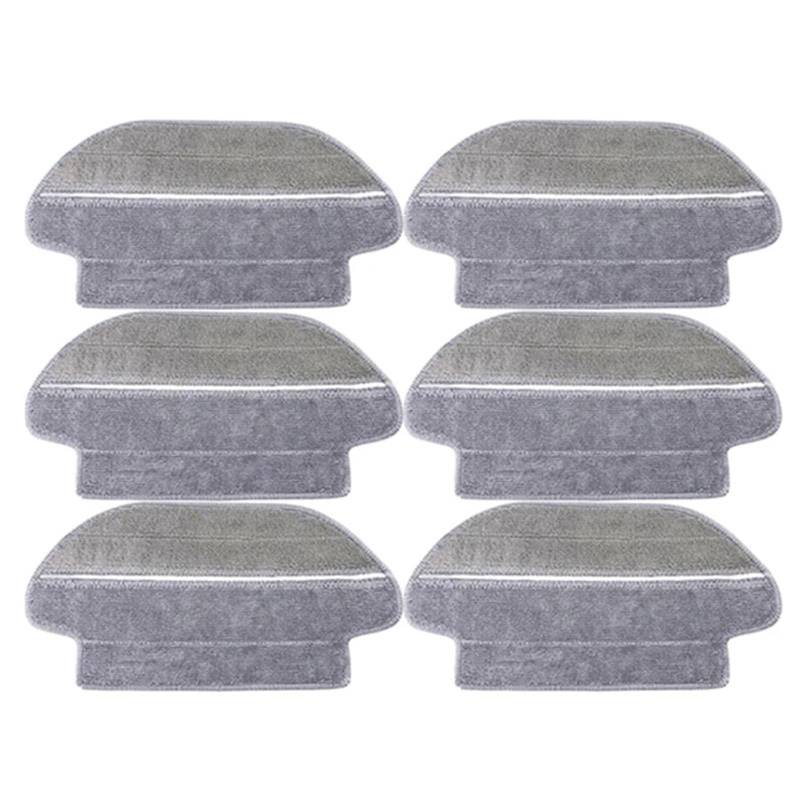 ZAPYVET Mopptuch, for Xiaomi, for Mijia Mop Pro STYJ02YM 3C Viomi V2 Pro V3 Kehrroboter Staubsauger Reinigung Ersatz Ersatzteile Ersatz-Mopp-Pads(Dry rag-6pcs) von ZAPYVET