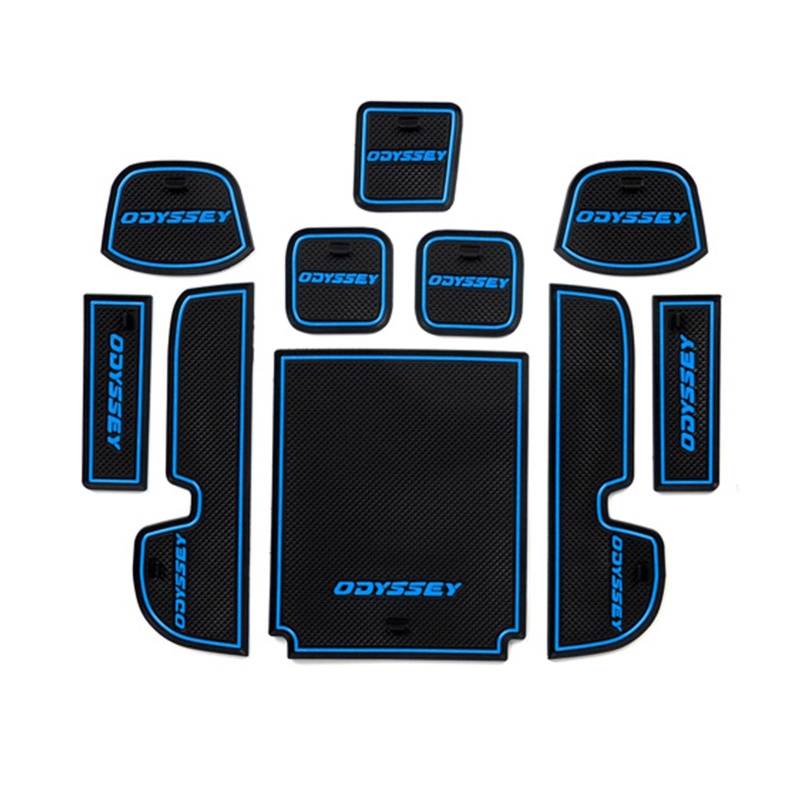 ZAPYVET Staubdichtes Pad for Türnut, for Odyssey RC3 RC 5. 2014~2019, Gummi-Antirutschmatte, Getränkehalter, Torschlitz, Autozubehör Automatisches Türrillenpolster(Blue) von ZAPYVET