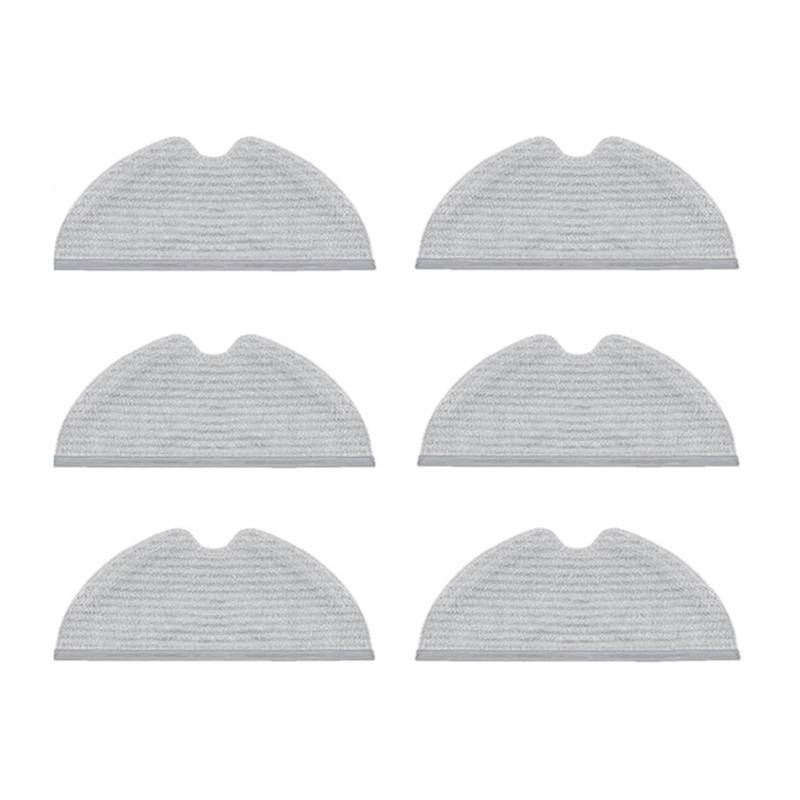 ZAPYVET Waschbare Mopptücher, for Xiaomi, for Mijia 1C 1T STYTJ01ZHM Mi Kehrroboter Staubsauger Ersatzzubehör Ersatzteile Ersatz-Mopp-Pads(6pcs) von ZAPYVET