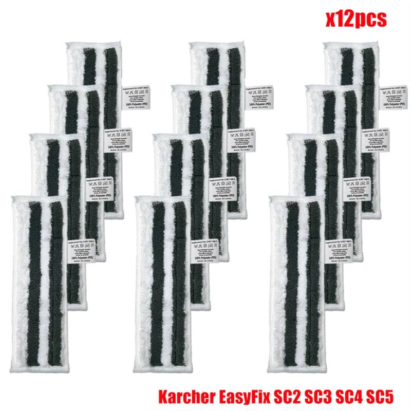 ZAPYVET Waschbare Wischpads, Bezug aus Mikrofaser, Dampfreiniger-Tuch, Ersatz for EasyFix SC2, SC3, SC4, SC5, Handstaubsauger Ersatzteile für Dampfreiniger(Set4) von ZAPYVET