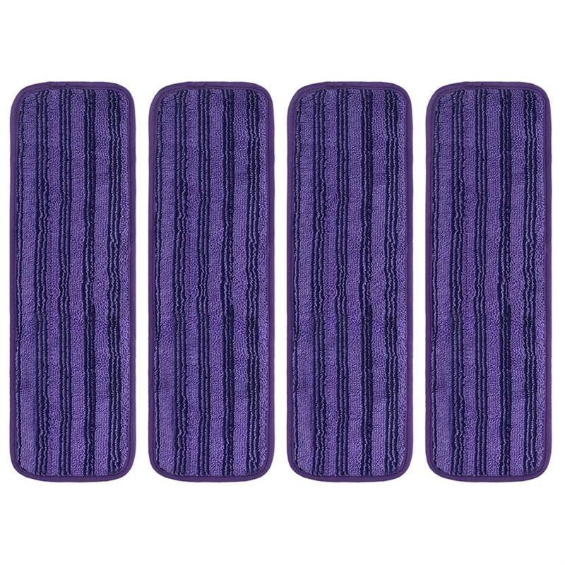 ZAPYVET Wiederverwendbare Mopp-Pads, for, PowerMop Mikrofaser-Power-Mopp-Pads, nachfüllbar, waschbar, Ersatz-Ersatzteile for die Haushaltsreinigung Ersatz-Mopp-Pads(Purple) von ZAPYVET