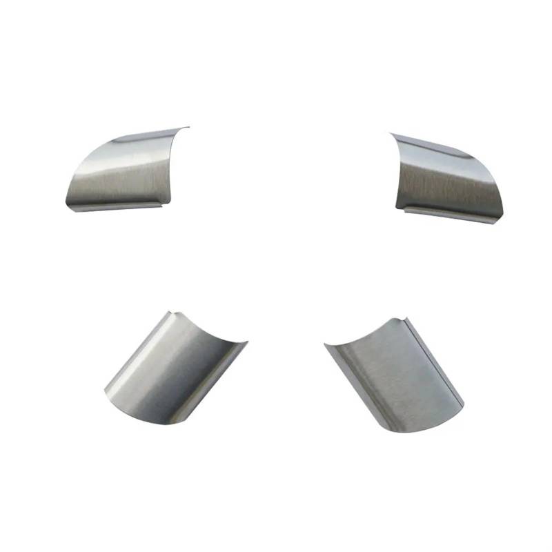 ZAPYVET for Ford, for Focus 2 MK2 2005–2011, Edelstahl-Auto-Innenraum-Lenkrad-Dekorationsabdeckungs-Aufkleber-Trim-Zubehör Aufkleber für Lenkradabdeckung(Silver) von ZAPYVET