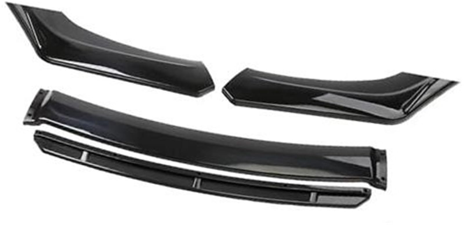 ZAPYVET for Mazda, Auto-Frontstoßstangen-Lippenspoiler-Körpersatz, dekorativer Stoßstangen-Canard-Lippensplitter, Limousine, Breite unter 176 cm, Spoiler Auto-Frontstoßstangensplitter(Black OneColor) von ZAPYVET