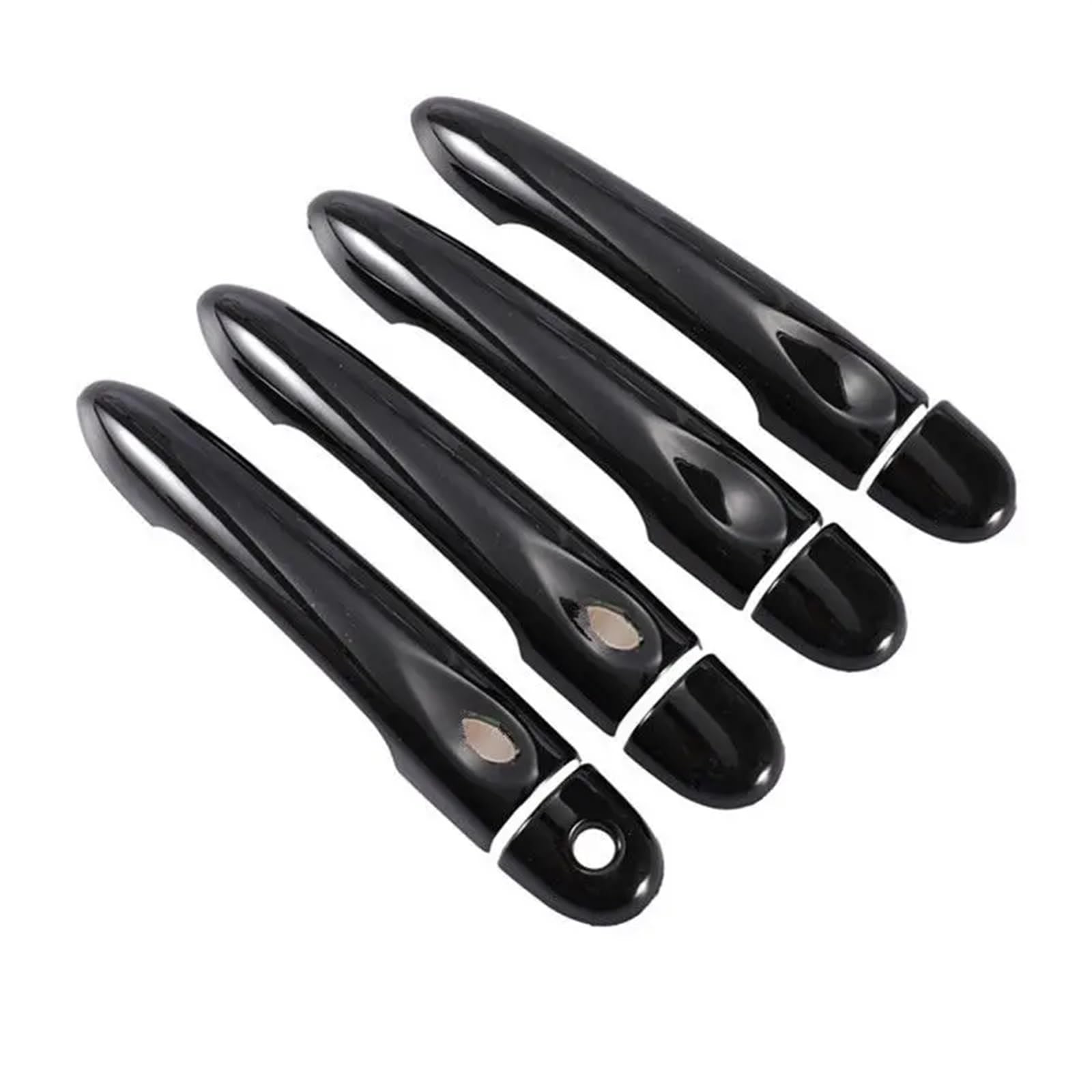 ZAPYVET for Renault, ZOE ZE 2012 2013 2014 2015 2016 2017 Glänzend Schwarz Autotürgriffabdeckung Zierleiste Styling-Zubehör Autotürgriffverkleidung(4Dr 1 Key 2 Buttons) von ZAPYVET