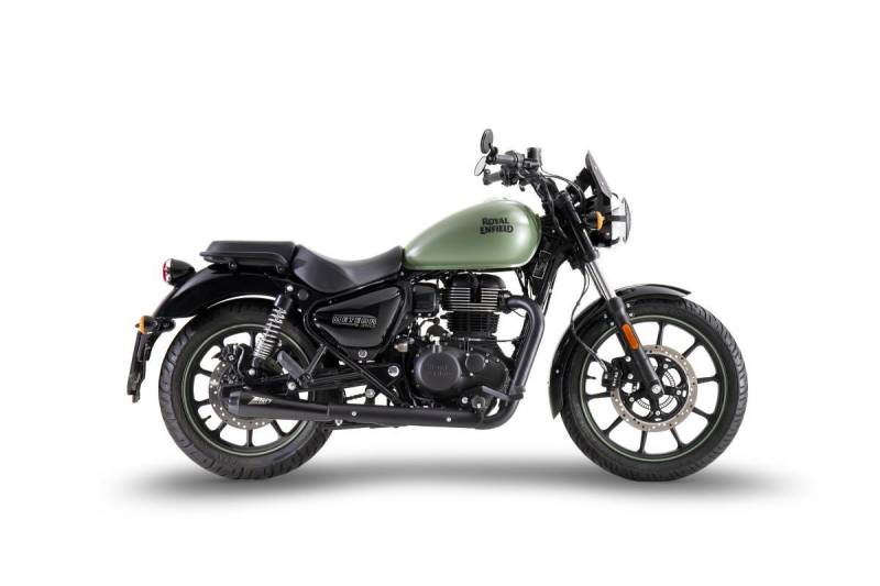 Sport Auspuff ZARD Edelstahl BLACK für Royal Enfield Meteor 350 Bj. 2021-2024 eintragungsfrei EURO5 von ZARD