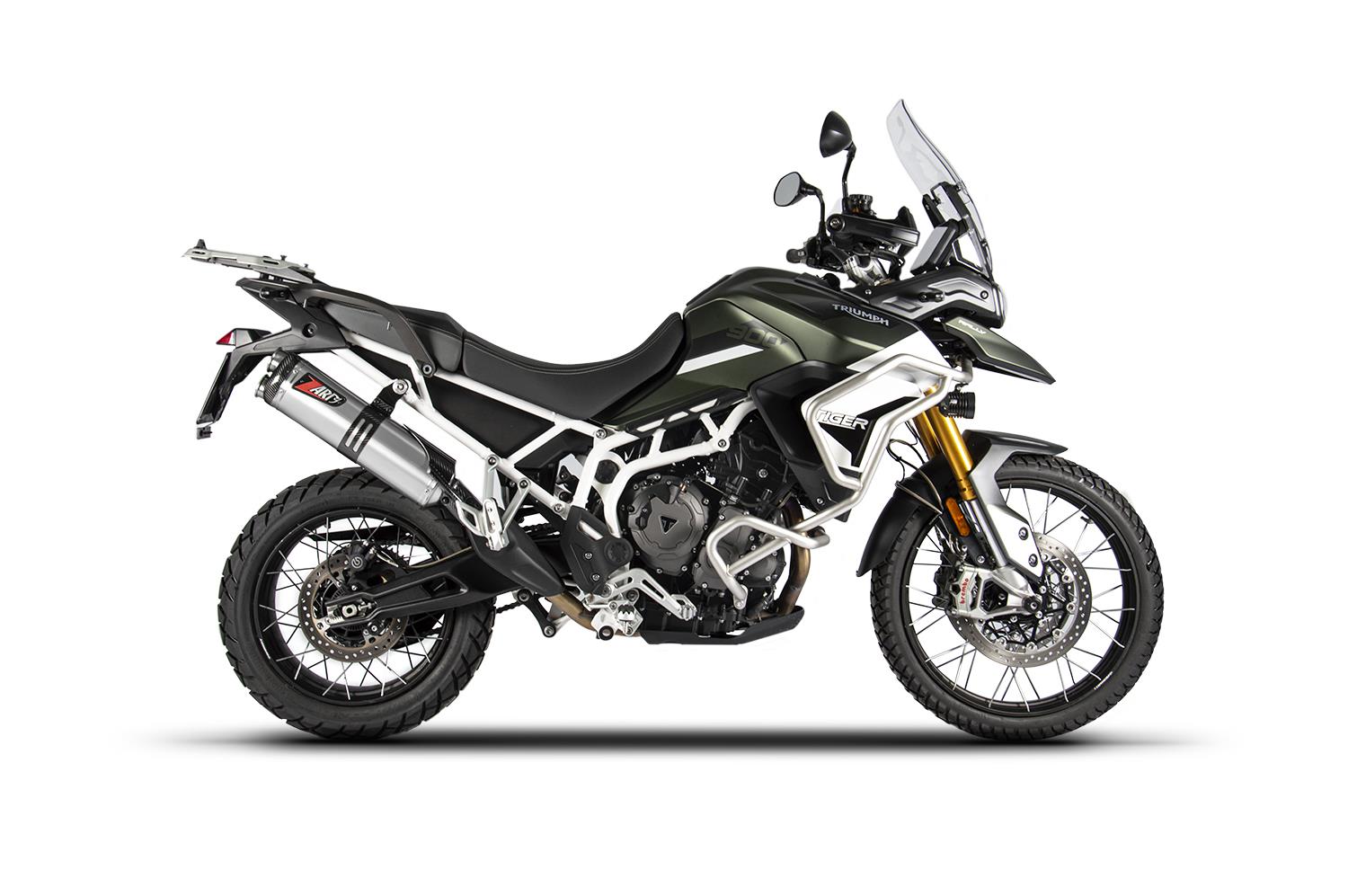 ZARD Sport Auspuff Edelstahl Triumph Tiger 900 /GT/Rally /Pro Bj.2020-2023 EURO5 eintragungsfrei+ABE von ZARD