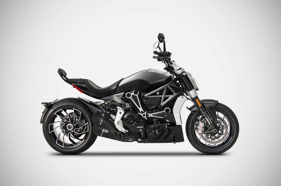 ZARD Sport Auspuff Full Kit BLACK Edition Keramik mit Kat Edelstahl Ducati XDiavel Bj. 2017-2019 EURO-4 +ABE von ZARD