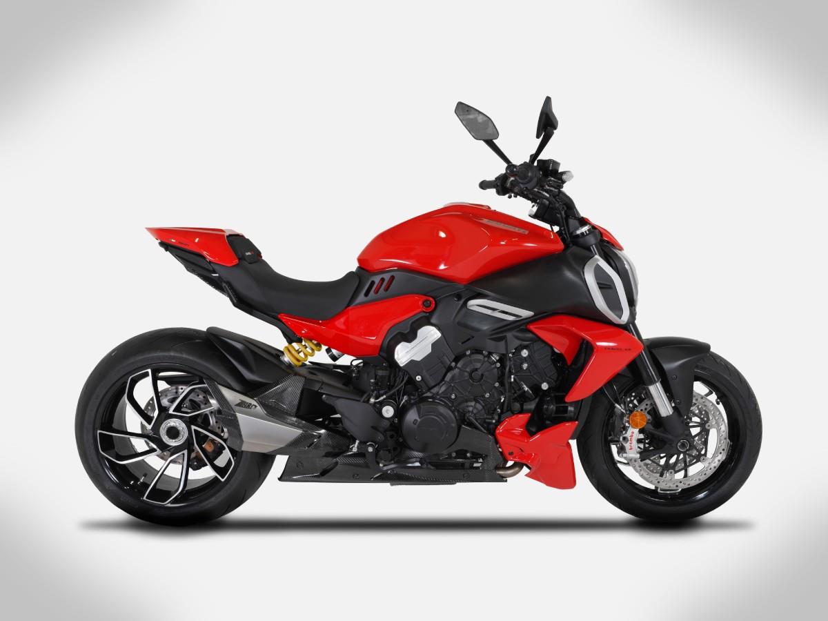 ZARD Sport Auspuff TITAN Ducati Diavel 1150 V4 Bj.2023-2024 inkl. Vorschalldämpfer +Kat /EURO5 +ABE von ZARD