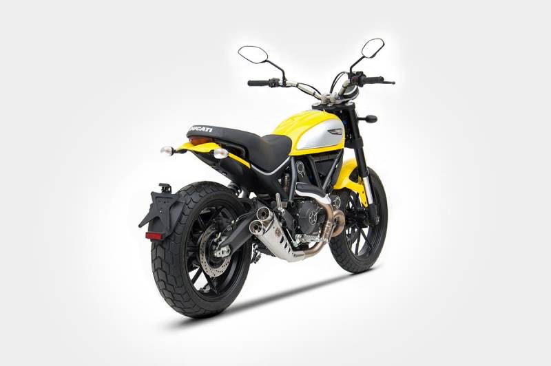 ZARD Sport Auspuff & Kat Edelstahl Special Edition Ducati Scrambler 800 Bj. 2017-2020 EURO-4 +ABE von ZARD