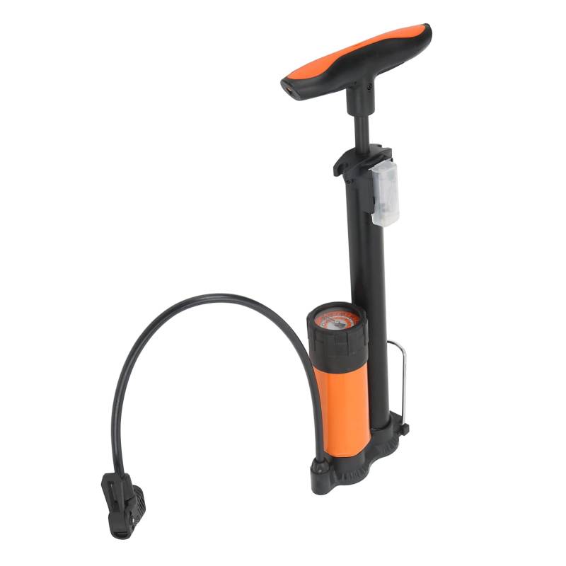 ZASCHMOY Fahrradpumpe, Fahrrad-Luftpumpe, Fahrrad-Standpumpe mit Ballnadel und Ventilabdeckung, Tragbare Hochdruck-Luftpumpe für Basketball, Fahrrad, Motorrad, Auto von ZASCHMOY