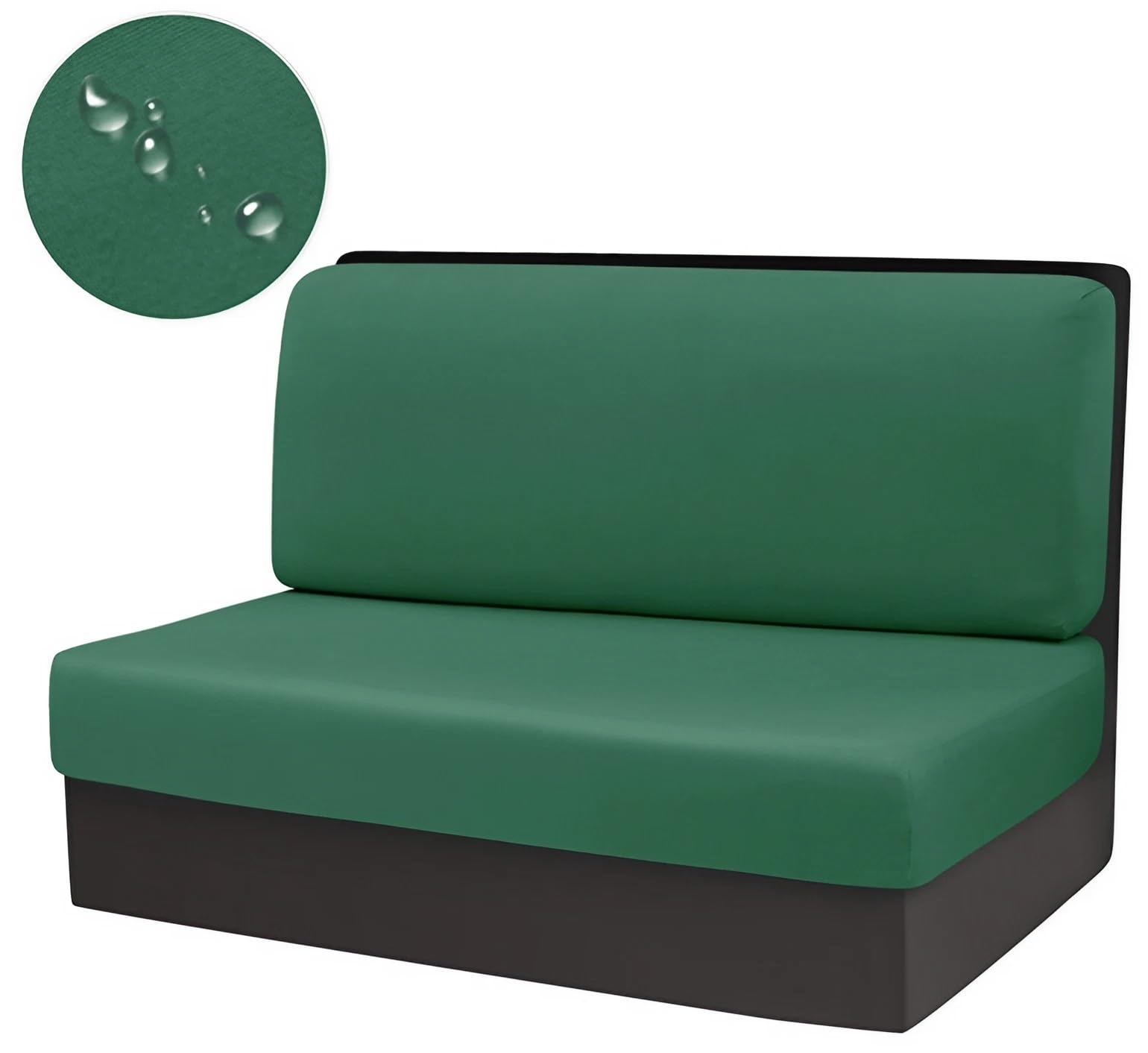 ZASEZOD Wohnmobil Esstischkissenbezüge 4-teiliges Set, Polyester Sitzbank Polster, Wasserdicht Ersatzbezüge Loungemöbel, Anhänger-Sofa-sitzbezüge, Eckbank Bezug, Maschinenwaschbar(Green) von ZASEZOD