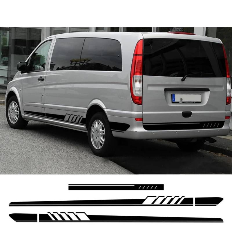 3Pcs Auto Aufkleber, für Mercedes Benz Vito V Klasse Viano W638 W639 W447 Marco Polo EQV Camper Van Vinyl Aufkleber Tuning Zubehör von ZAVEIL