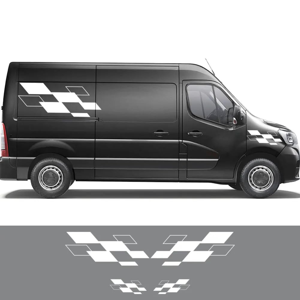 Van Karosserie Seitenaufkleber, für Renault Master, für Nissan NV400, für Opel Opel Movano Auto Camper Grafik Aufkleber Auto Zubehör von ZAVEIL