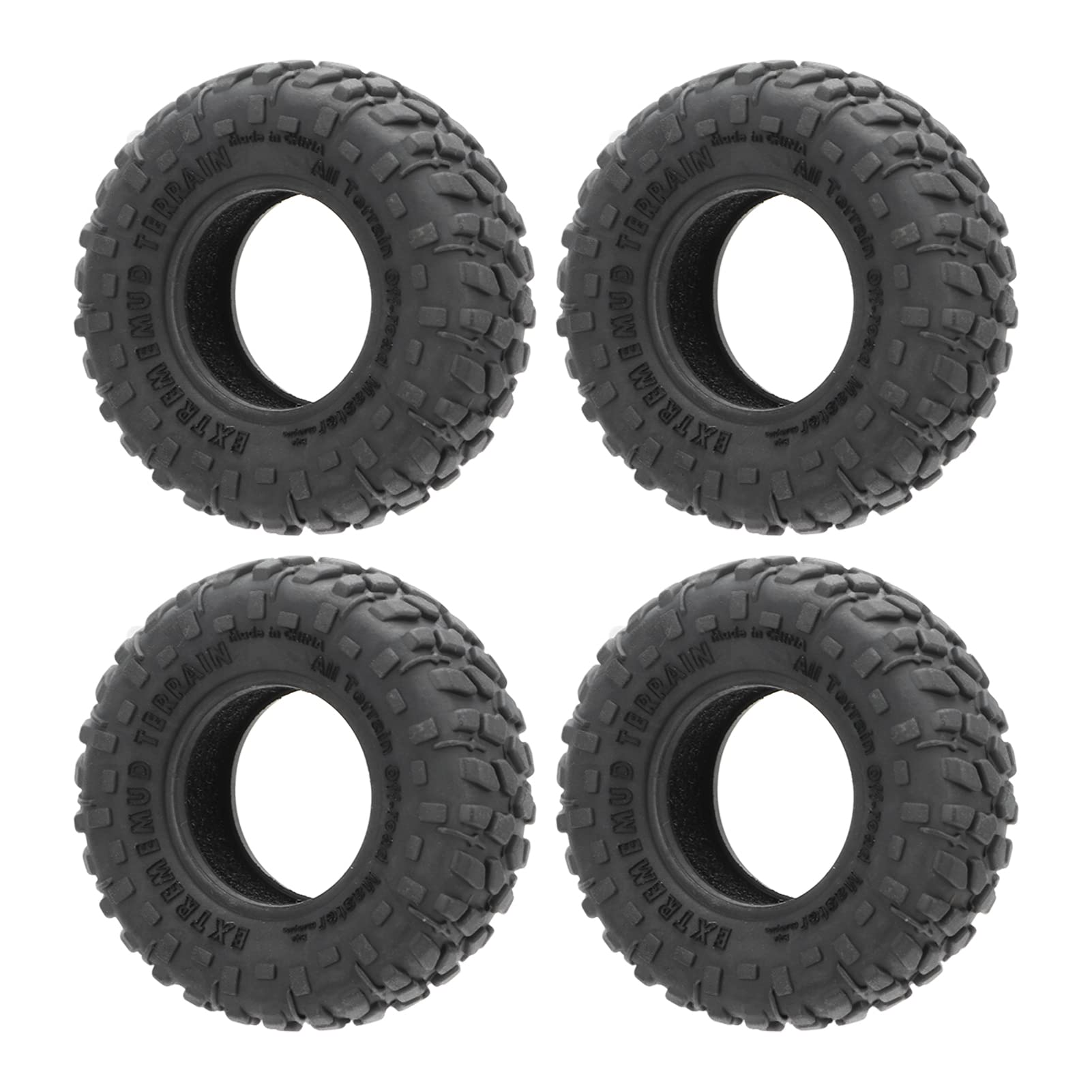 Zaweliyo 4pcs RC -Auto Reifen Weicher Gummi Alle Geländeersatzreifen für Axiale Scx6 1/6 RC -Auto 1,0 -Zoll -Reifen von ZAWELIYO