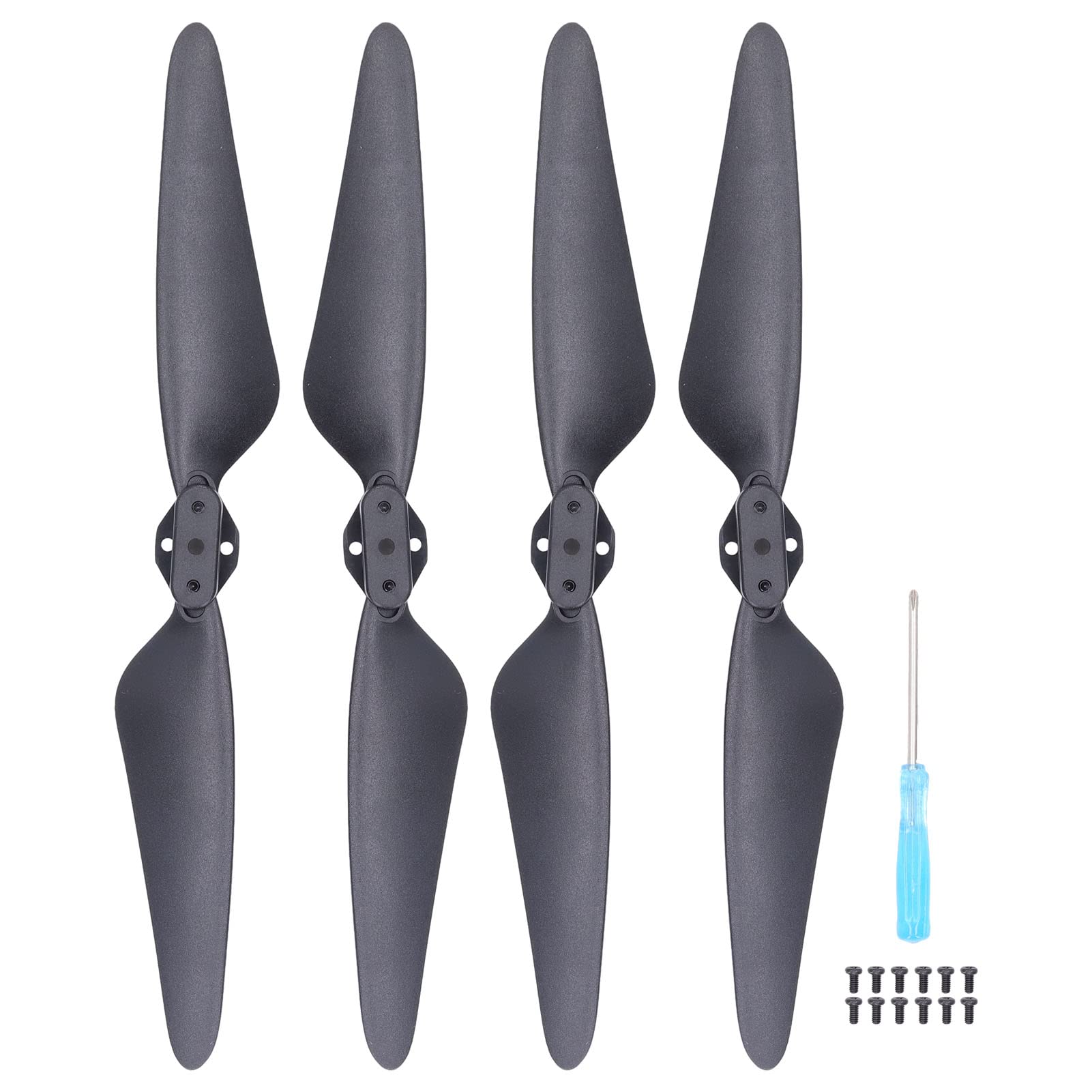 Zaweliyo Drone Propellers Ersatz Drohnenflügel Blätter Reparaturzubehör für Beast 3 SG906 Schwarz 19,3 Cm (2 Paare) von ZAWELIYO