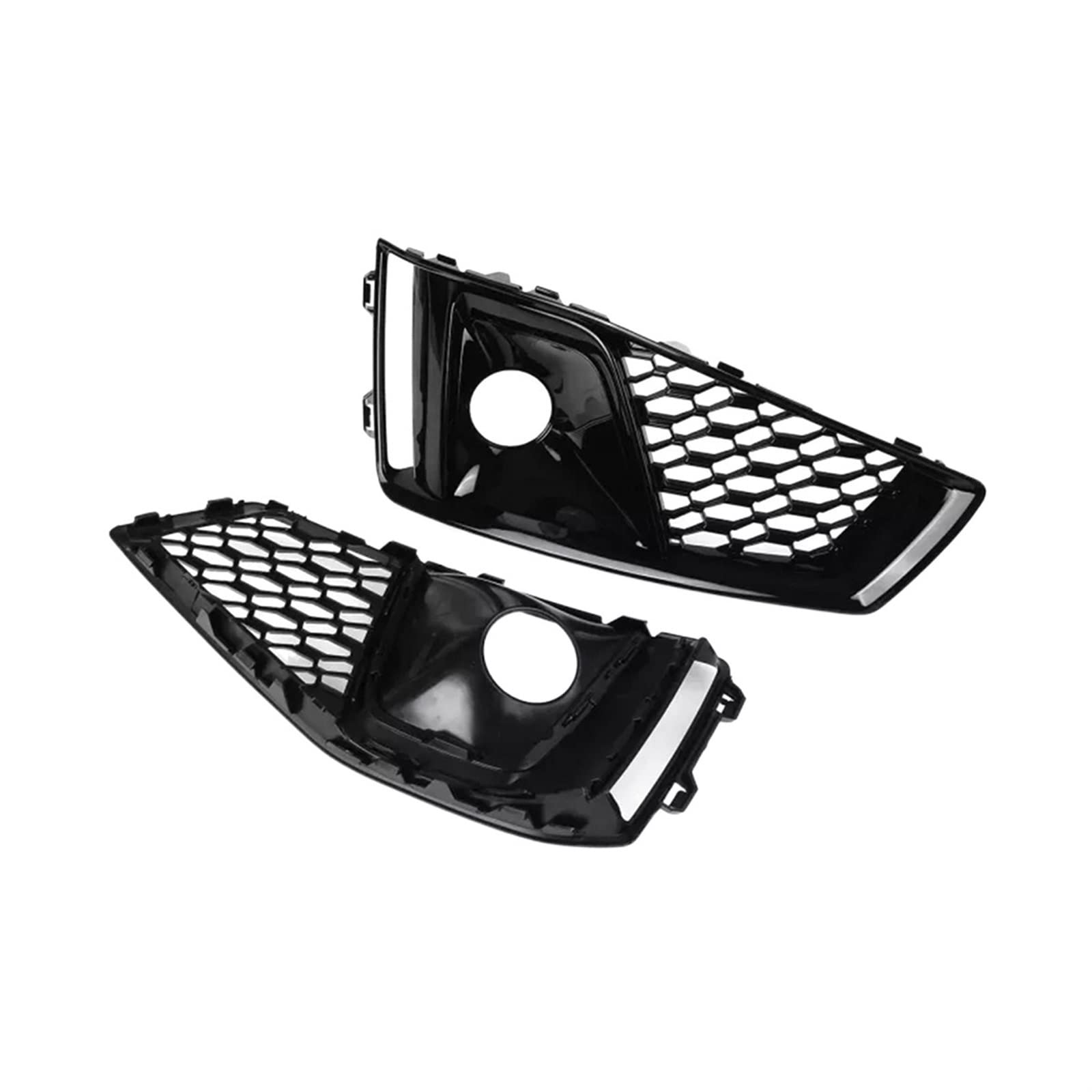 1 Paar Auto-Frontstoßstange-Nebelscheinwerfer-Lampengrill-Kühlergrill-Wabenkompatibel for Audi A4 B9 S-LINES S4 2019 2020 8WD807681J 8WD807682J von ZAZXCWN