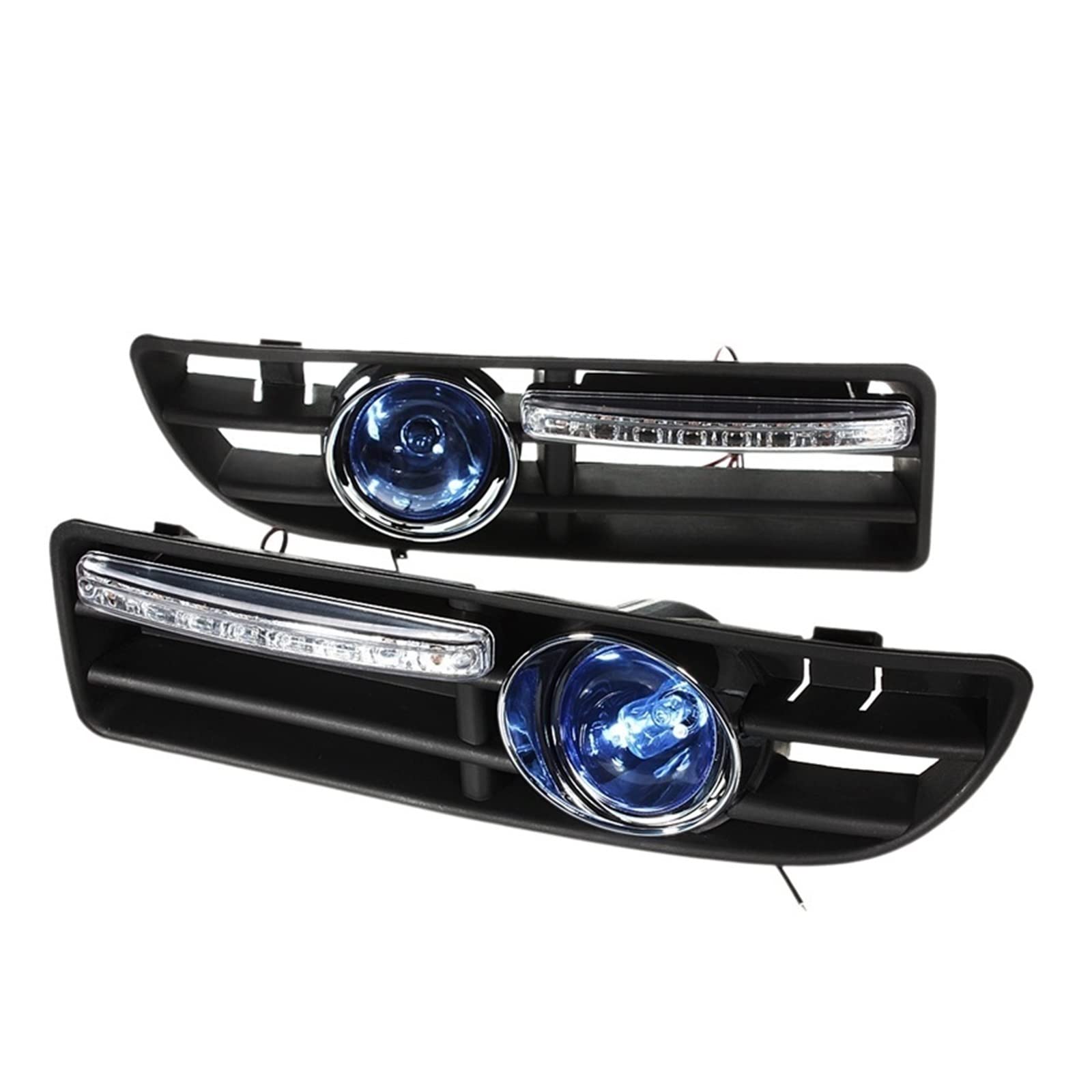 2Pcs Auto LED Nebel Licht Stoßstange Grille Mit Schalter Kompatibel for VW/Jetta/Bora/Mk4 2000 2001 2002 2003 2004 von ZAZXCWN