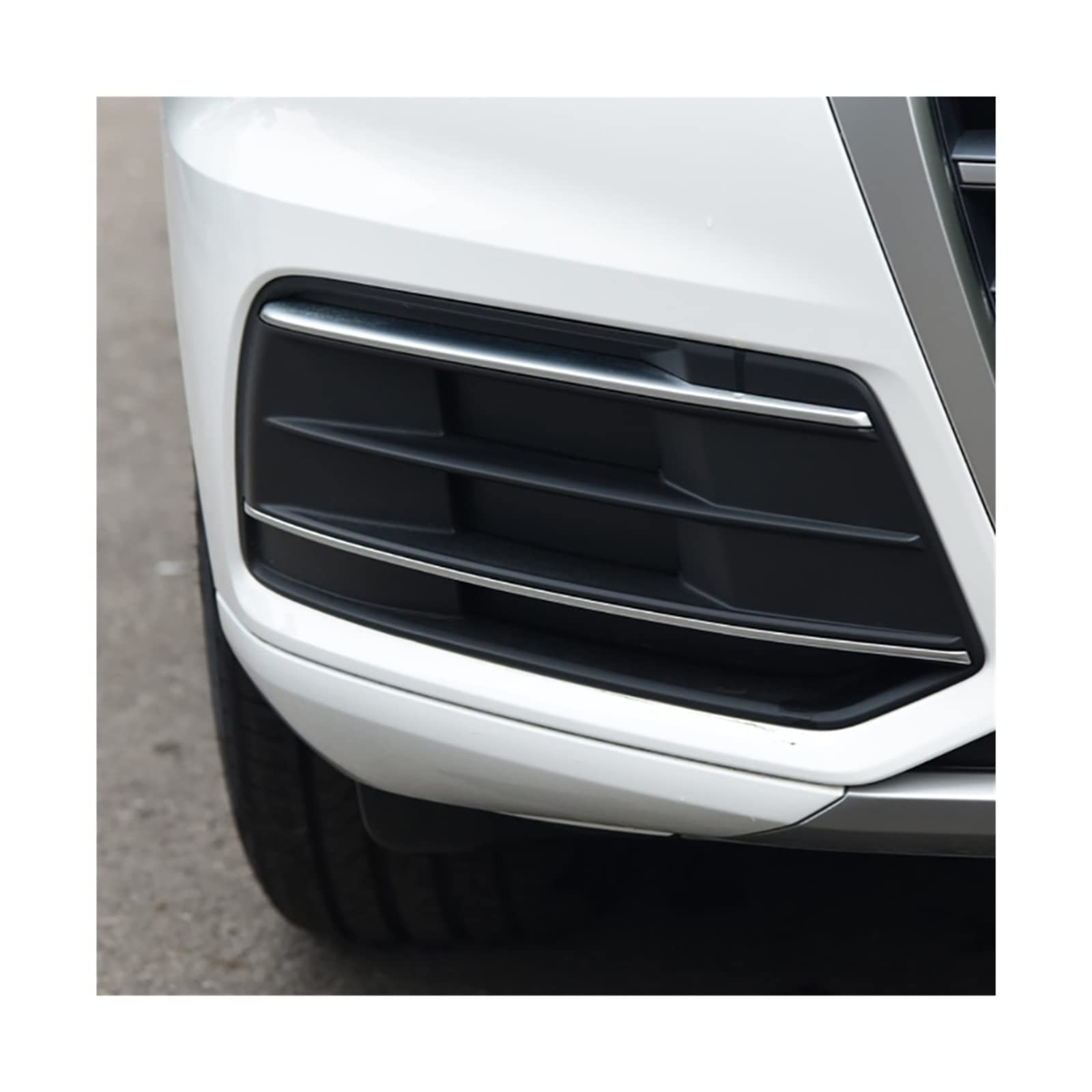 Auto Links Rechts Seite Front Stoßstange Nebel Licht Kühlergrill Grill Abdeckung Kompatibel for Audi Q5 2018 2019 2020 80D807681 80D807682(Right B) von ZAZXCWN