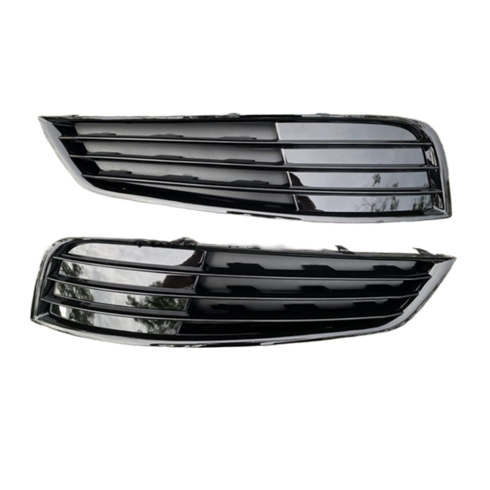 Auto links rechts vorne Stoßstange Nebelscheinwerfer Grill Grill Abdeckung kompatibel for AUDI A8 D4 2010 2011 2012 2013 2014(Silver) von ZAZXCWN