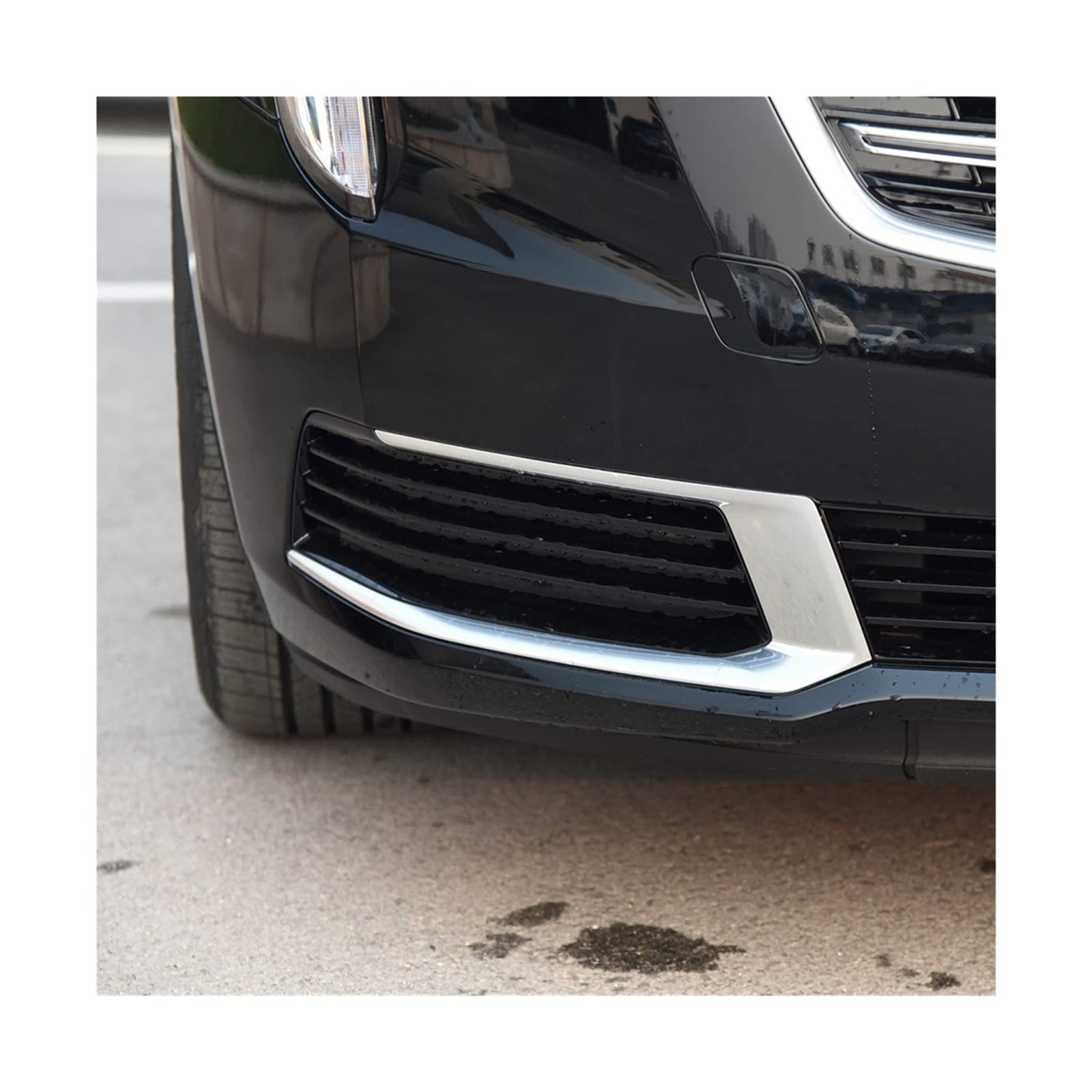 Links Rechts Auto Front Stoßstange Grill Mesh ABS Kühlergrill Nebel Licht Surround Abdeckung Kompatibel for Cadillac XTS 2018 2019 hohe Konfiguration(Right) von ZAZXCWN