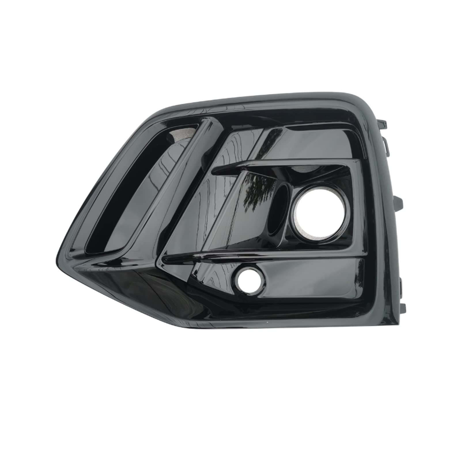 Links Rechts Auto Front Stoßstange Nebel Licht Kühlergrill Glänzend Schwarz Nebel Lampe Grill Abdeckung Mit ACC Loch Kompatibel for Audi q5 2021 2022 80G807681682(Black Left) von ZAZXCWN