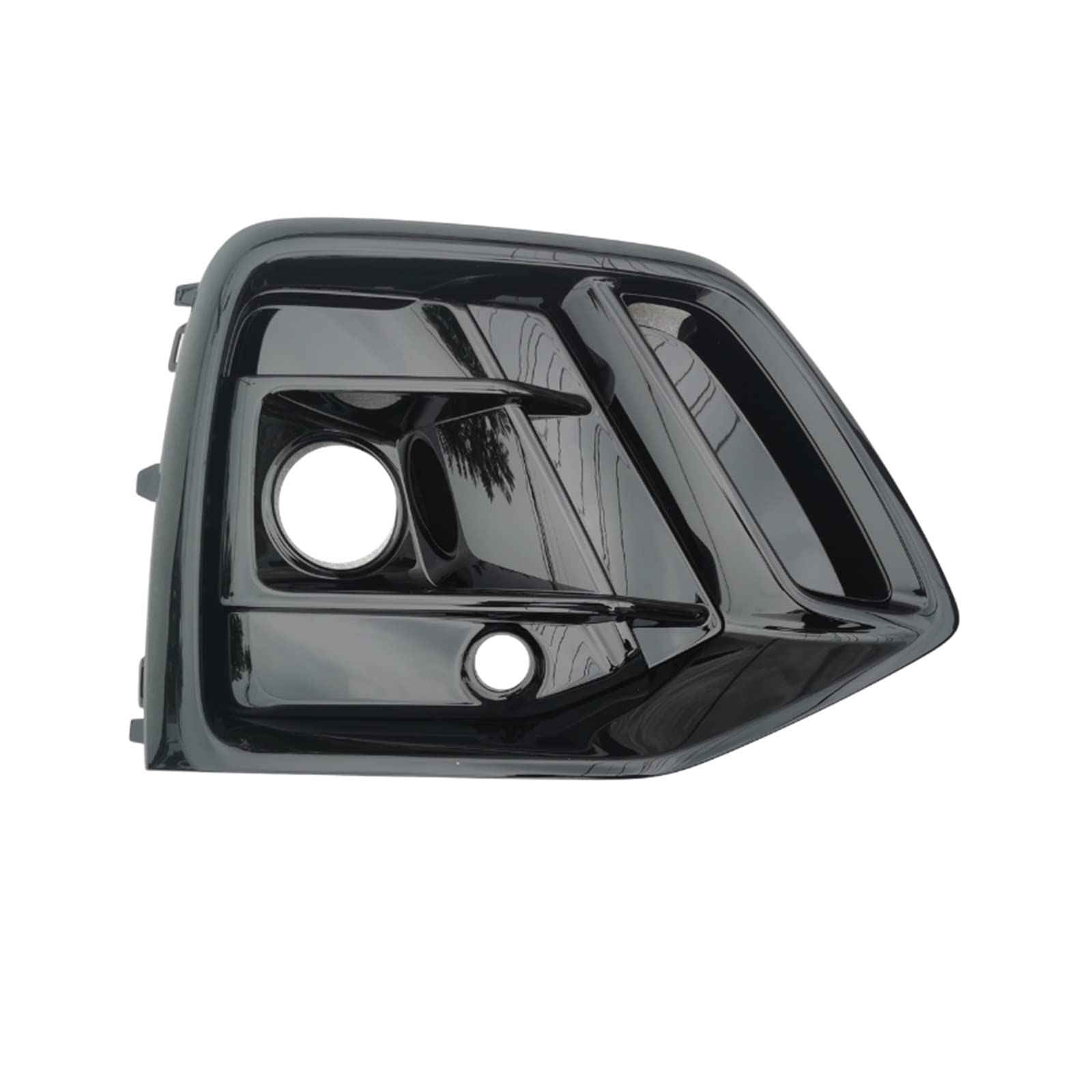 Links Rechts Auto Front Stoßstange Nebel Licht Kühlergrill Glänzend Schwarz Nebel Lampe Grill Abdeckung Mit ACC Loch Kompatibel for Audi q5 2021 2022 80G807681682(Black Right) von ZAZXCWN