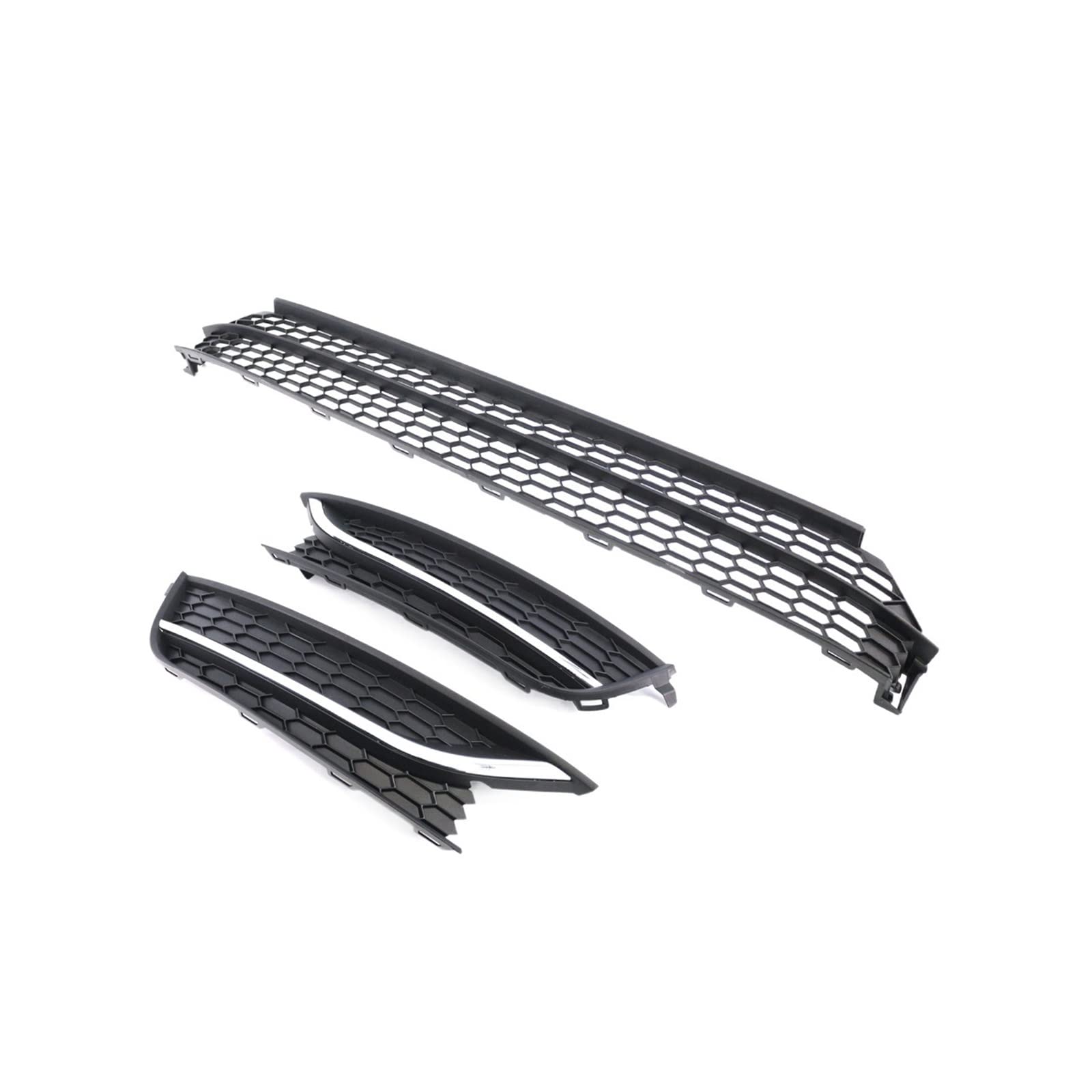 Passend for den vorderen Stoßstangen-Untergrill, Nebelscheinwerfer-Grill-Set, kompatibel mit VW 2012–2015 Passat, Autozubehör von ZAZXCWN