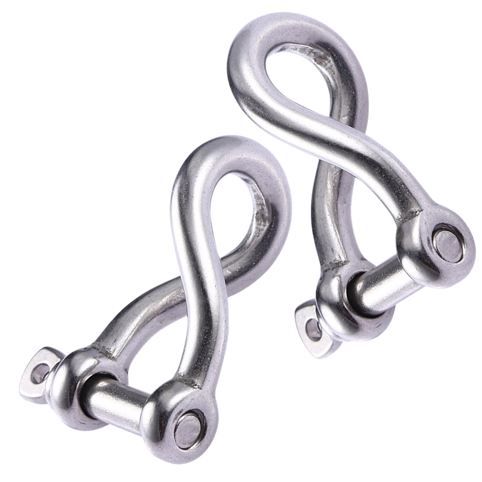 ZBIianxer 2 Stücke Marine Grade Schäkel Edelstahl Twist Schäkel Schraubstift Schäkel Twisted Schäkel Schraubstift Für Segeln von ZBIianxer