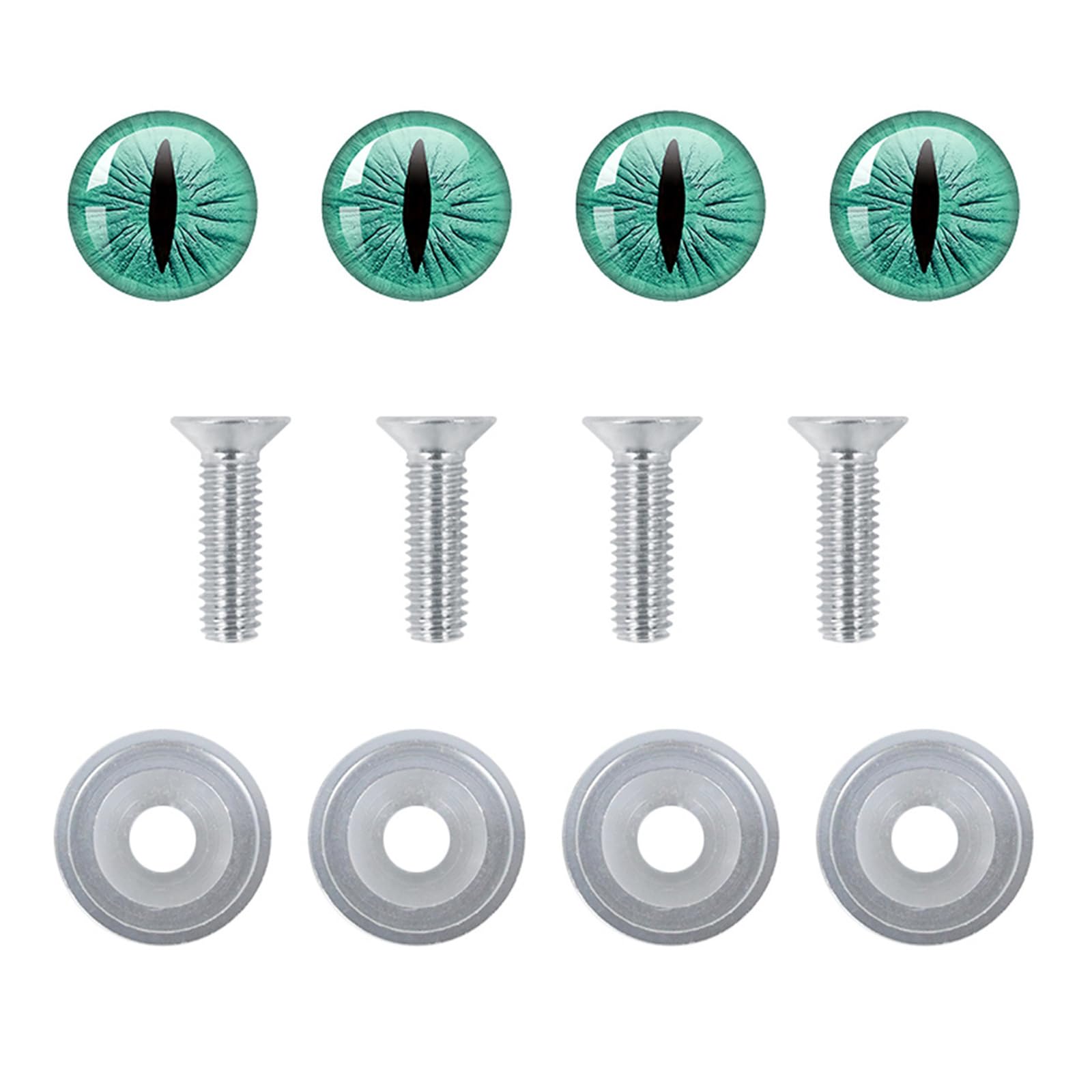 ZBIianxer Autoplattenschrauben Mit Teufelsaugen Detail Einfach Zu Installierende Autoplattenschrauben US Standard Autoplattenbefestigungen Auto Außenzubehör von ZBIianxer
