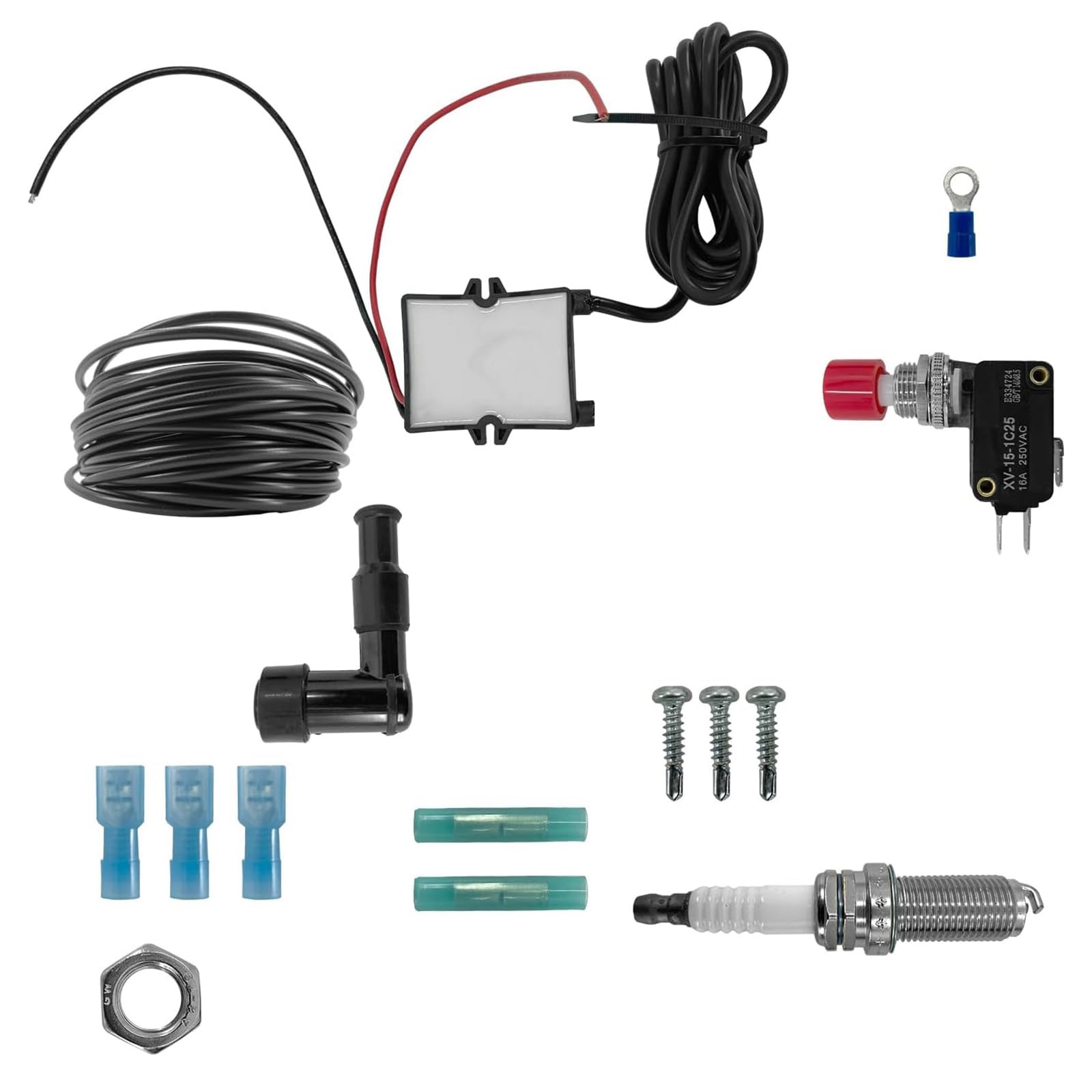 ZBIianxer BFTKAFK Single Exhaust Flame Single Flamethrower Für Motorräder Flame Thrower Inklusive Installationszubehör von ZBIianxer