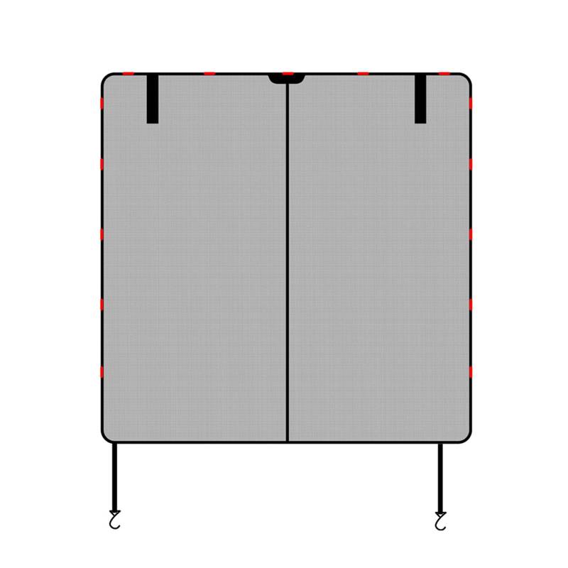 ZBIianxer Einfache Installation des Magnetischen Heckklappennetzes. Vielseitiges Magnetisches Fahrzeug Heckklappennetz Für Privatsphäre Und Sonnenschutz von ZBIianxer