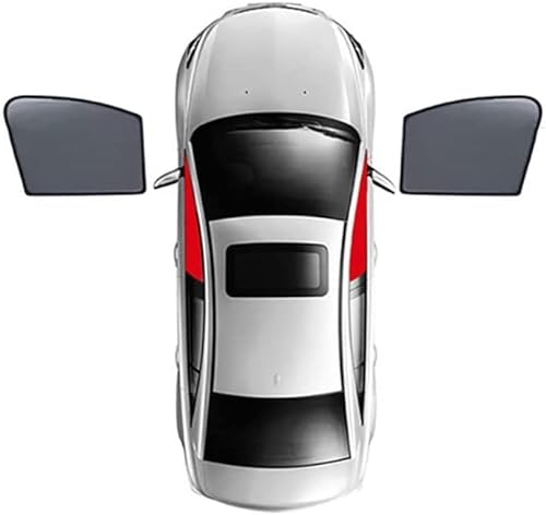 Auto Seitenscheibe Magnetischer Sonnenschutz für Benz GLE 2015 2016 2017 2018 2019, Mesh Sonnenblenden Abdeckung Zubehör,2pcs-Front-Doors von ZBLEND