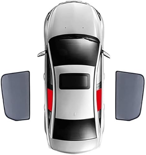 Auto Seitenscheibe Magnetischer Sonnenschutz für Benz GLE 2015 2016 2017 2018 2019, Mesh Sonnenblenden Abdeckung Zubehör,2pcs-Rear-Doors von ZBLEND