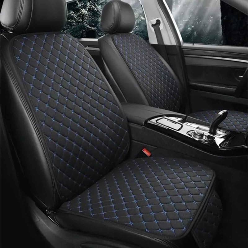 ZBMDTHEF Auto SitzbezüGe Set Für Audi A1 A1 S-Line A1 Sportback, 5 Sitzer Leinen Sitzschoner Vorne Hinten Sitzkissen Allwetter Wasserdicht Atmungsaktiv SchonbezüGe Zubehör,C/Black-Blue von ZBMDTHEF