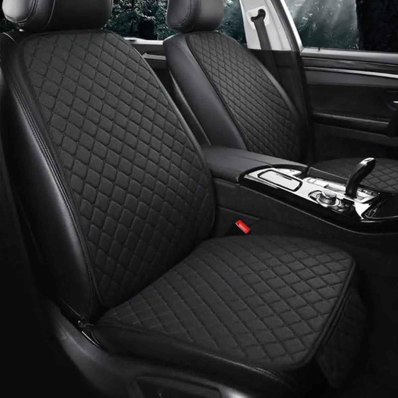 ZBMDTHEF Auto SitzbezüGe Set Für Lexus LBX 2023 2024, 5 Sitzer Leinen Sitzschoner Vorne Hinten Sitzkissen Allwetter Wasserdicht Atmungsaktiv SchonbezüGe Zubehör,A/Black von ZBMDTHEF