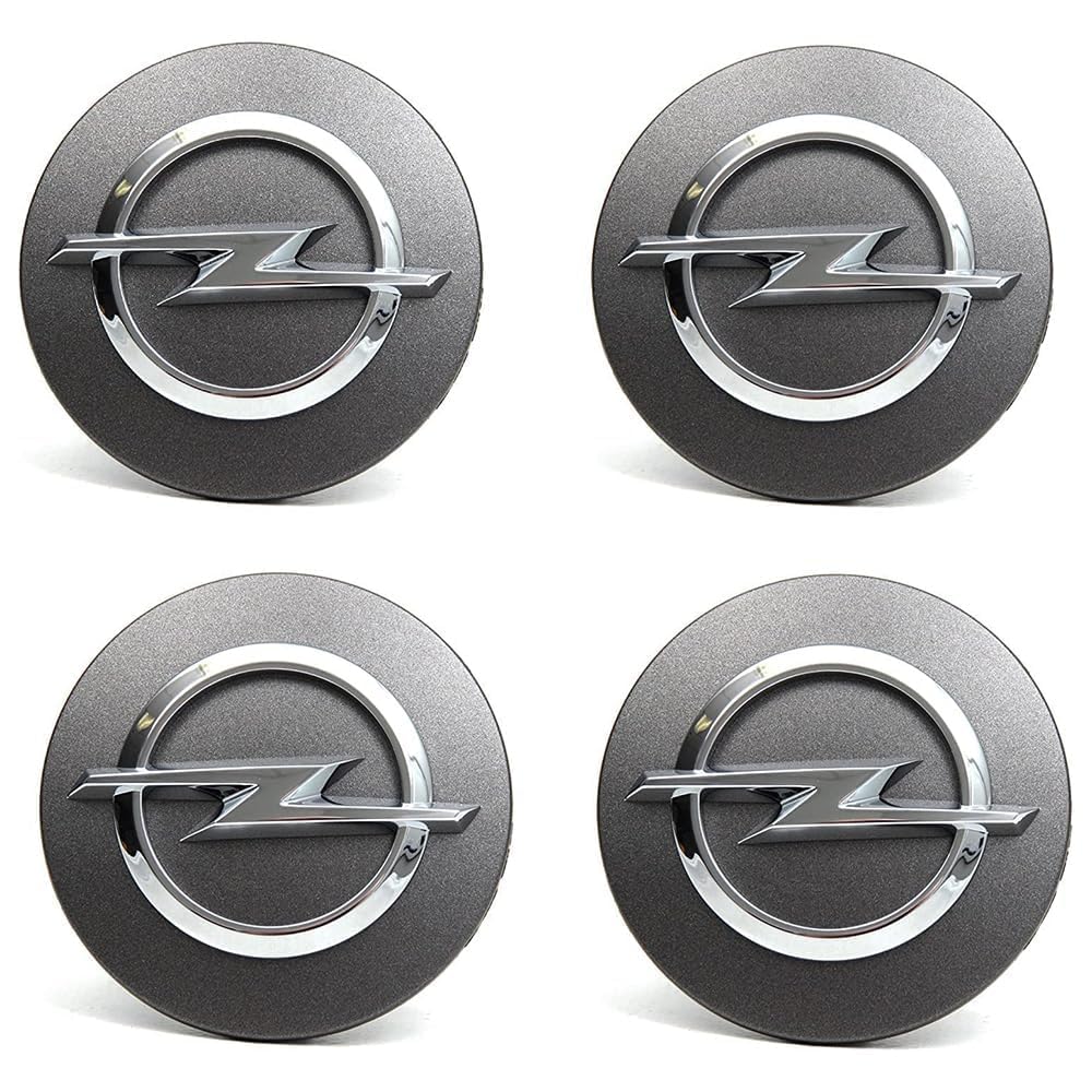 4 Stück Nabendeckel für Opel Zafira Tourer C 2011-2016 58mm,Radnabendeckel Felgendeckel Nabenabdeckung Felgenkappen Nabenkappen Wheel Caps Radnabenabdeckung,Grey von ZBYFBSJ