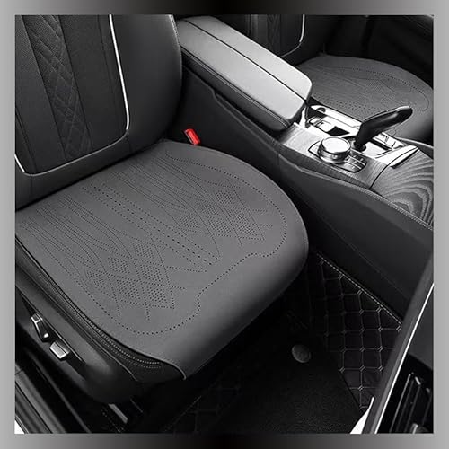 ZBYFCLK Sitzkissen Auto für Audi S8 (D5) 2020-2021,Autositzkissen Leder Sitzkissen Autositzschoner Atmungsaktiv Anti Rutsch Auto Sitzauflagen Sitzbezüge,Abnehmbar,2 pcs-Grey von ZBYFCLK