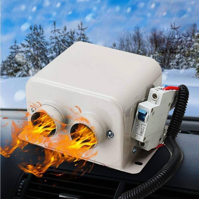 ZCBYBT 800W Auto Heizung 2 Loch Windschutzscheibe Defroster Nebel Entfernen Tragbare Winter Heizung Wärmer, für Automobil SUV LKW,12v von ZCBYBT