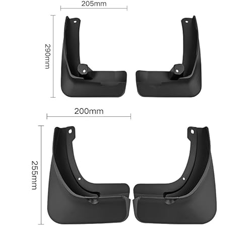 4 Stück Schmutzfänger für MG MG5 2021, Auto Vorne Und Hinten Schmutzfänger Kratzfest Spritzschutz Kotflügel Verschleißfest von ZCHQF