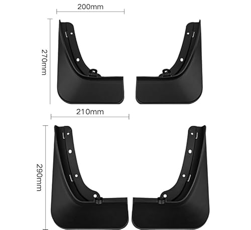 4 Stück Schmutzfänger für Tavendor 2023 2024 2025, Auto Vorne Und Hinten Schmutzfänger Kratzfest Spritzschutz Kotflügel Verschleißfest von ZCHQF