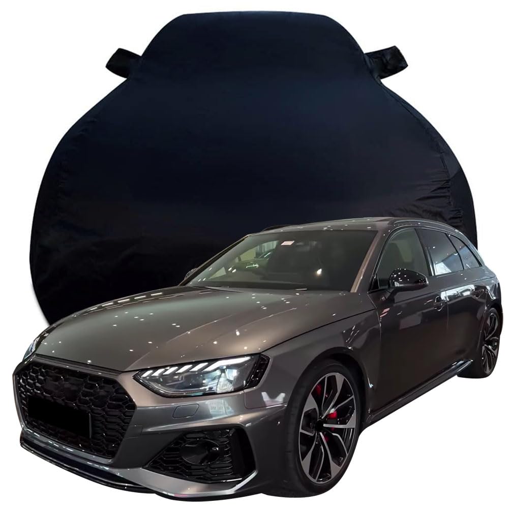 Autoabdeckung Kompatibel mit 2023 Audi RS4, Schnee/Kratzfest/Uv-Schutz Alles Wetter Oxford Schutzplane,Black von ZCHQF