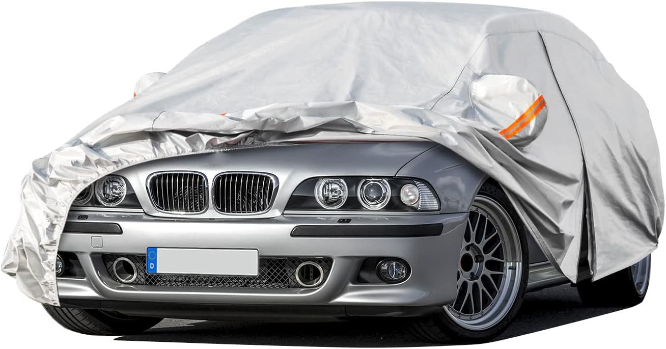 Vollgarage Autoabdeckung für BMW M5 E39 (1998-2004), Schnee/Kratzfest/Uv-Schutz Oxford Autoplanen Garagen, Hagelschutzplane von ZCHQF