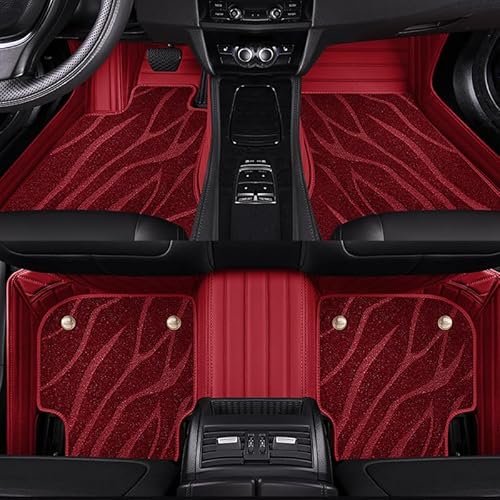 All Inclusive Auto FußMatten Passend für Audi S5(2door) 2017-2022, Linkslenker Leder Bodenmatte Autoinnenmatten ZubehöR,D-normal von ZCJBLC