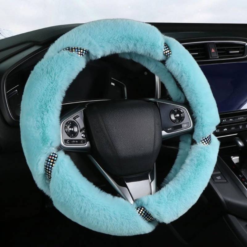 Lenkradbezug Plüsch Für Alfa Romeo 156 Saloon Sedan 156 GTA 1997-2008,Auto Lenkradschutz Schutz Weichen Plüsch Winter Warme Anti-rutsch Lenkrad Auto Innen Dekorieren Teile,Blue von ZCNDGHMQ