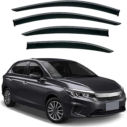 4 Stück Auto-Windabweiser Für City Hatchback MK7/GN 2020, vordere und hintere Seitenfenster-Visier, Regen- und Rauchschutz Autozubehör von ZCXUIE