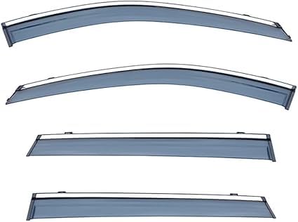 4 Stück Auto-Windabweiser Für Nissan X-TRAIL T32 2014-2021, vordere und hintere Seitenfenster-Visier, Regen- und Rauchschutz Autozubehör von ZCXUIE
